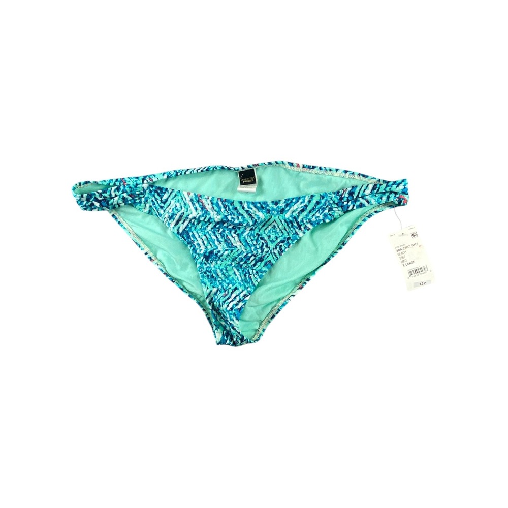 Ninety Six Degrees Mint Geometric Chevron Bikini‎ Bottom XL New With Tags
